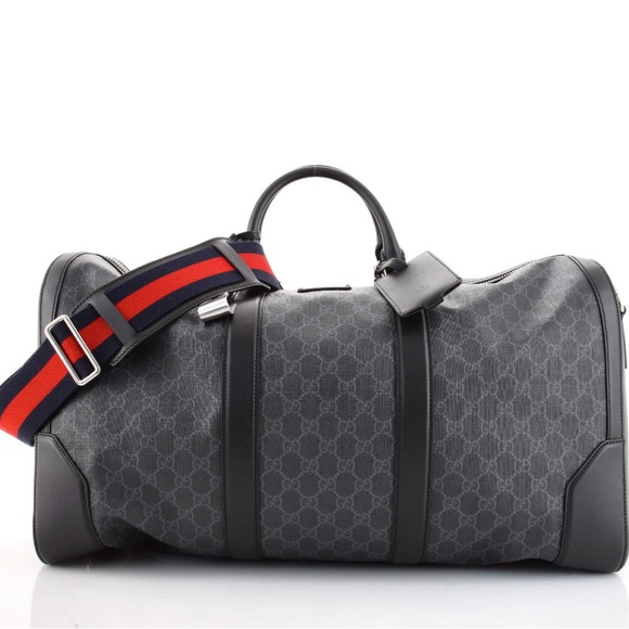 Convertible Duffle Bag GG Coated Canvas Large - Picture 1 of 4